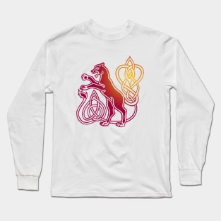 Celtic Lioness (Red/Gold) Long Sleeve T-Shirt